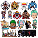 One Piece Lapel Pins of many characters from the Anime!