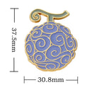 ONE PIECE Devil Fruit Lapel Pins for Backpack Enamel Pin Men Brooches on Clothes Bags Briefcase Badges Accessories