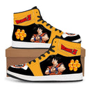 Dragon Ball  Super High-Top Sneakers showing popular characters