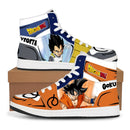 Dragon Ball  Super High-Top Sneakers showing popular characters