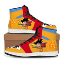 Dragon Ball  Super High-Top Sneakers showing popular characters