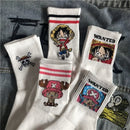 One Piece -5 pair sock pack displaying Luffy and Chopper