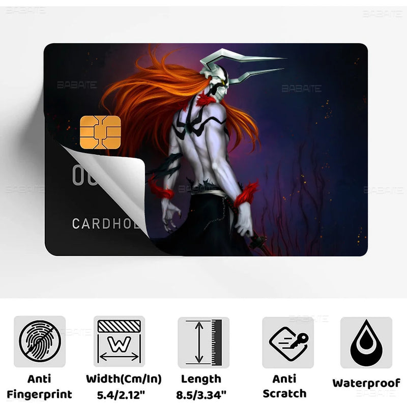 Bleach credit card skin sticker for front Bleach credit card skin sticker for front