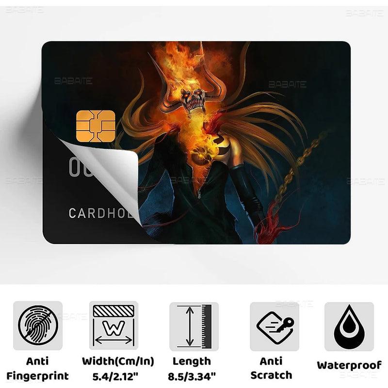 Bleach credit card skin sticker for front Bleach credit card skin sticker for front