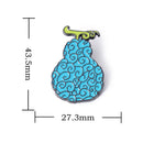 ONE PIECE Devil Fruit Lapel Pins for Backpack Enamel Pin Men Brooches on Clothes Bags Briefcase Badges Accessories