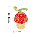 ONE PIECE Devil Fruit Lapel Pins for Backpack Enamel Pin Men Brooches on Clothes Bags Briefcase Badges Accessories