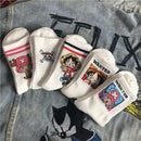 One Piece -5 pair sock pack displaying Luffy and Chopper