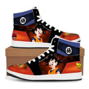 Dragon Ball  Super High-Top Sneakers showing popular characters