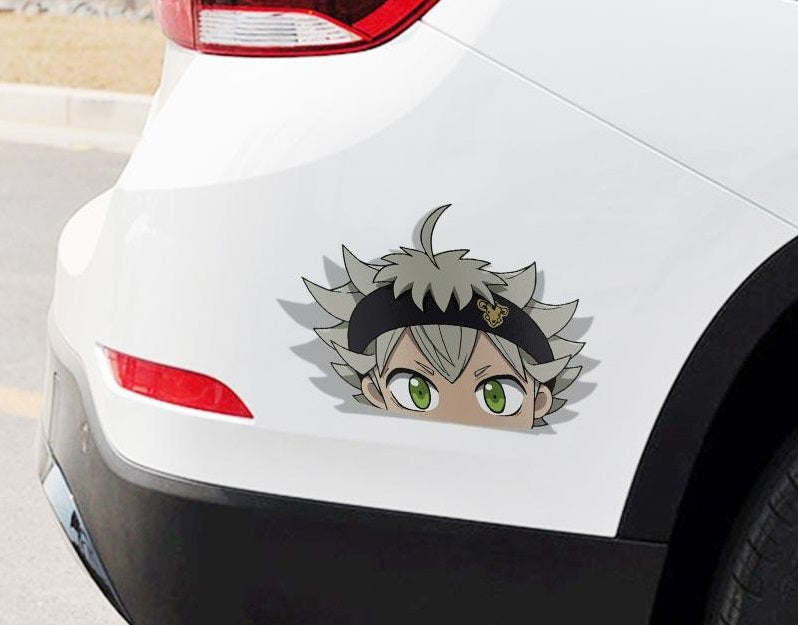 Asta Black Clover 13cm x 9.3cm Vinyl Decal Auto Sticker