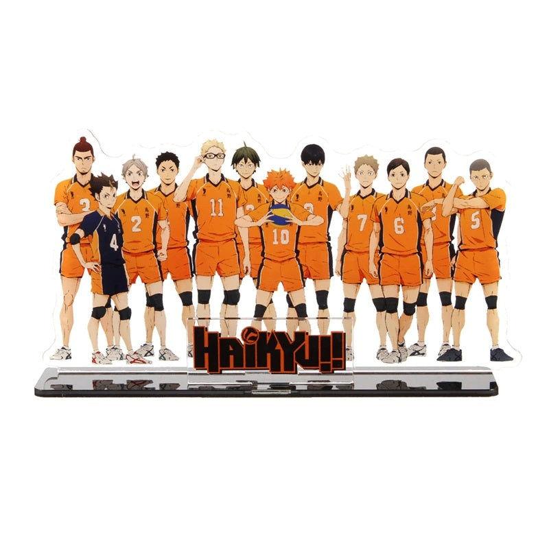 Haikyu!! Karasuno Team Orange Uniform Acrylic Stand Figure