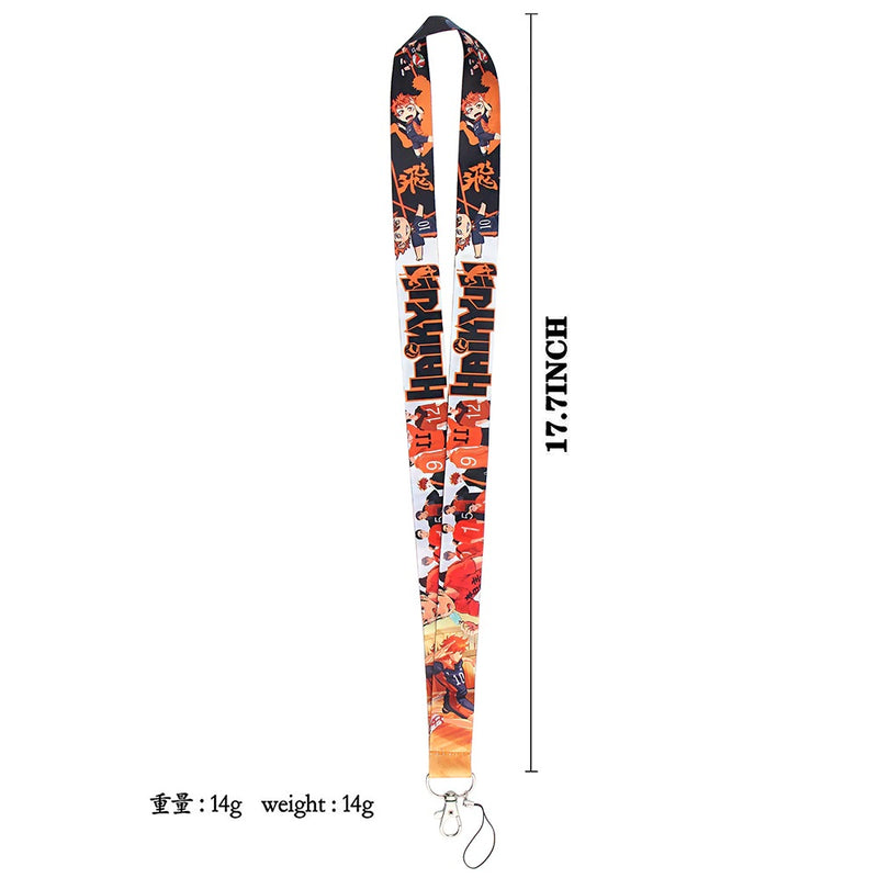 Hinata & Kageyama Haikyu!! Lanyard with Badge Holder & Charm Strap