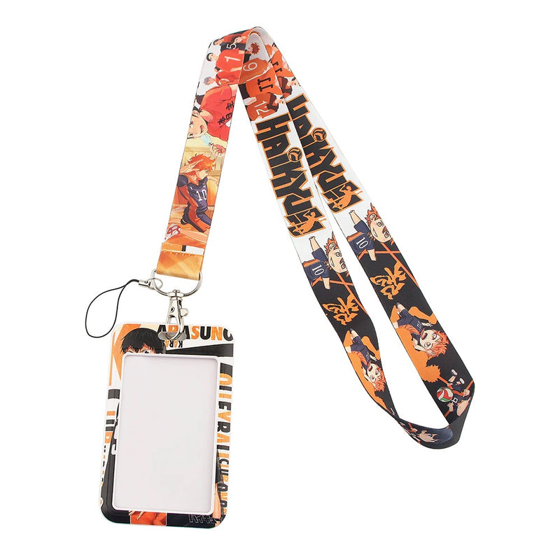 Hinata & Kageyama Haikyu!! Lanyard with Badge Holder & Charm Strap