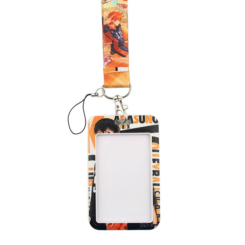 Hinata & Kageyama Haikyu!! Lanyard with Badge Holder & Charm Strap