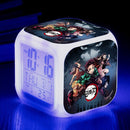 Demon Slayer Digital Alarm Clock with 7 Colors Glowing Led