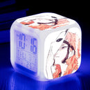 Demon Slayer Digital Alarm Clock with 7 Colors Glowing Led