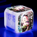 Demon Slayer Digital Alarm Clock with 7 Colors Glowing Led