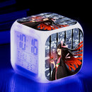 Demon Slayer Digital Alarm Clock with 7 Colors Glowing Led