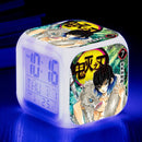 Demon Slayer Digital Alarm Clock with 7 Colors Glowing Led