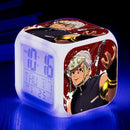 Demon Slayer Digital Alarm Clock with 7 Colors Glowing Led