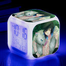 Demon Slayer Digital Alarm Clock with 7 Colors Glowing Led