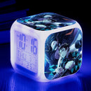Demon Slayer Digital Alarm Clock with 7 Colors Glowing Led
