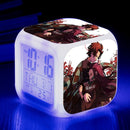 Demon Slayer Digital Alarm Clock with 7 Colors Glowing Led