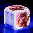 Demon Slayer Digital Alarm Clock with 7 Colors Glowing Led
