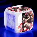 Demon Slayer Digital Alarm Clock with 7 Colors Glowing Led