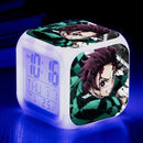 Demon Slayer Digital Alarm Clock with 7 Colors Glowing Led