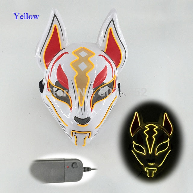 Japanese Fox Mask Neon Led Light