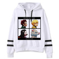 Demon Slayer Hooded Sweatshirt w/ Striped Sleeves - 20 Different Styles