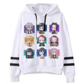 Demon Slayer Hooded Sweatshirt w/ Striped Sleeves - 20 Different Styles