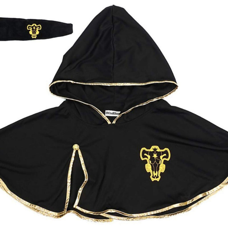 Asta Black Bull Cloak and Headband Black Clover Cosplay Costume