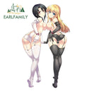 JDM Sexy Anime Girl 13cm x 11.67cm Vinyl Decal Auto Sticker