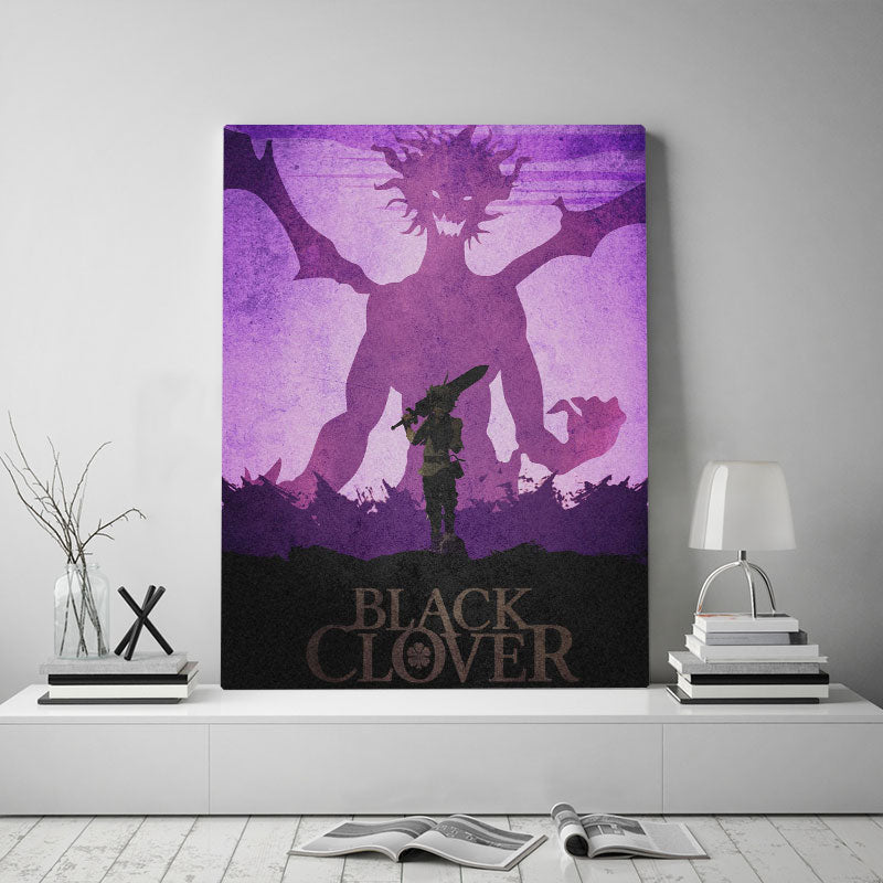Asta Demon Black Clover Canvas Poster Wall Art