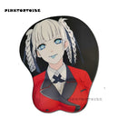 Sexy Anime Girls 3D Mouse Pad with Wrist Rest Soft Silica Assorted Styles