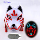 Japanese Fox Mask Neon Led Light