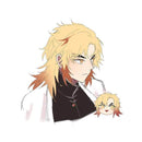 Kyojuro Rengoku Demon Slayer 13cm x 11.1cm Vinyl Decal Auto Sticker