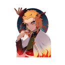 Kyojuro Rengoku Demon Slayer 13cm x 11.1cm Vinyl Decal Auto Sticker