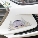 Kanna Kamui Miss Kobayashi's Dragon Maid 13cm x 7.5cm Vinyl Decal Auto Sticker