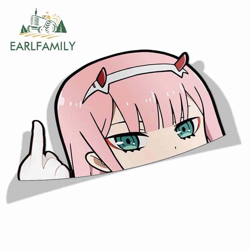 Zero Two Darling in the Franxx 13cm x 13cm Vinyl Decal Auto Sticker