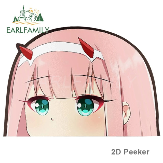 Zero Two Darling in the Franxx 13cm x 13cm Vinyl Decal Auto Sticker