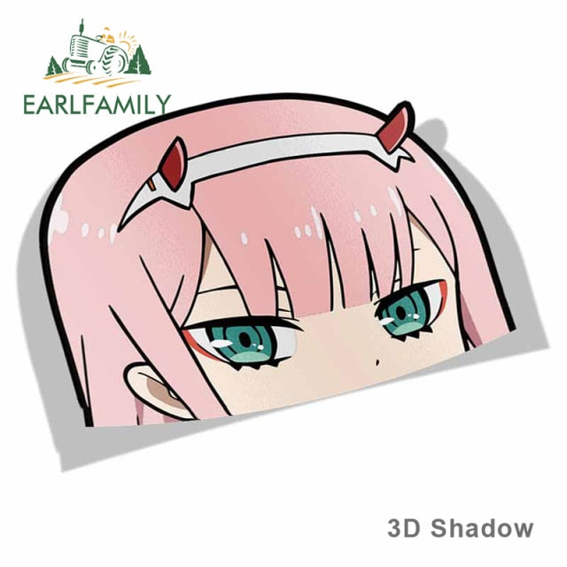 Zero Two Darling in the Franxx 13cm x 13cm Vinyl Decal Auto Sticker