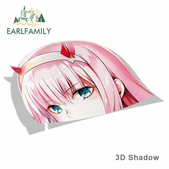 Zero Two Darling in the Franxx 13cm x 13cm Vinyl Decal Auto Sticker