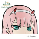 Zero Two Darling in the Franxx 13cm x 13cm Vinyl Decal Auto Sticker