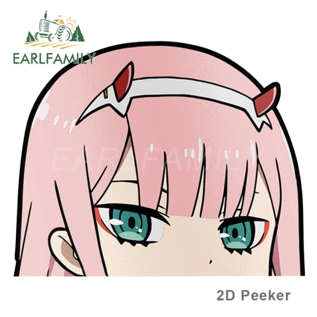 Zero Two Darling in the Franxx 13cm x 13cm Vinyl Decal Auto Sticker