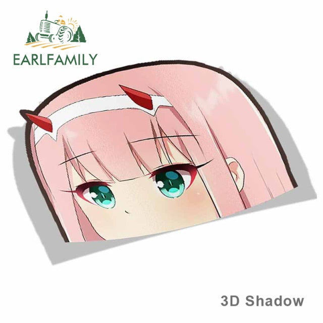 Zero Two Darling in the Franxx 13cm x 13cm Vinyl Decal Auto Sticker