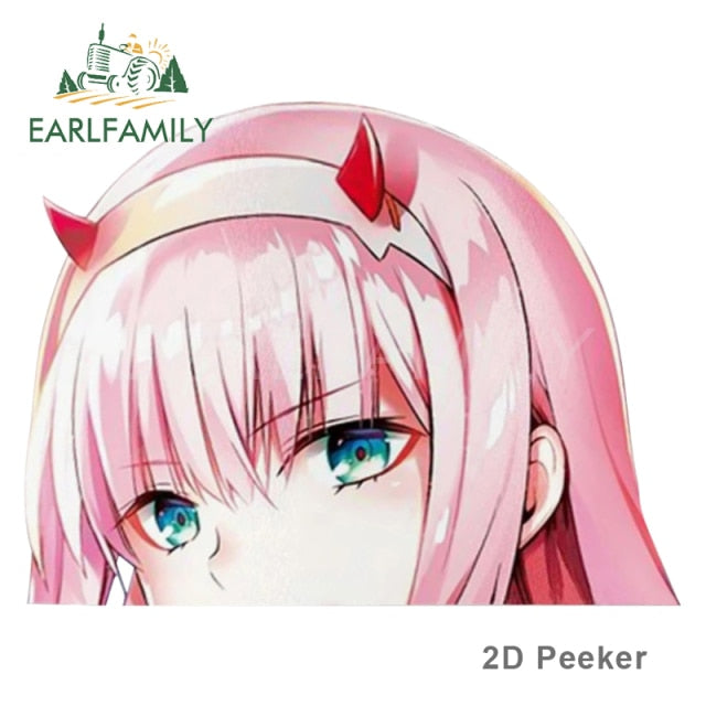 Zero Two Darling in the Franxx 13cm x 13cm Vinyl Decal Auto Sticker