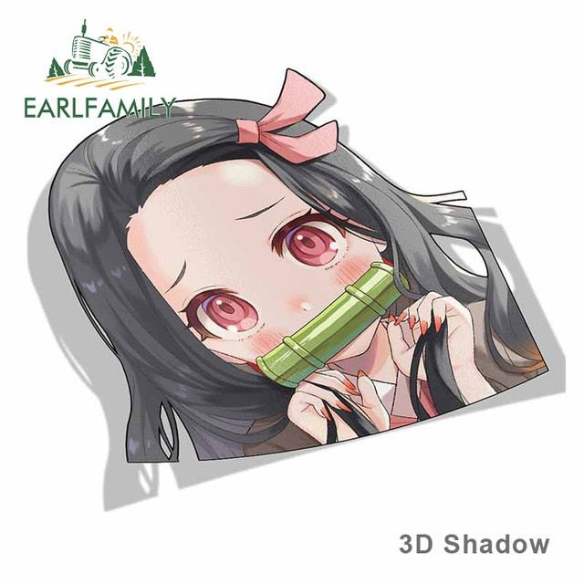 Nezuko Kamado Demon Slayer 13cm x 9cm Vinyl Decal Auto Sticker