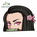 Nezuko Kamado Demon Slayer 13cm x 9cm Vinyl Decal Auto Sticker